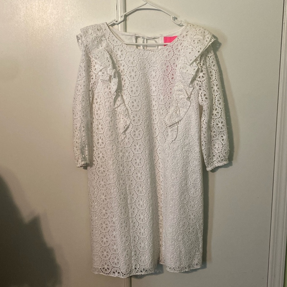 White sand dollar print Lilly Pulitzer dress. NWT
